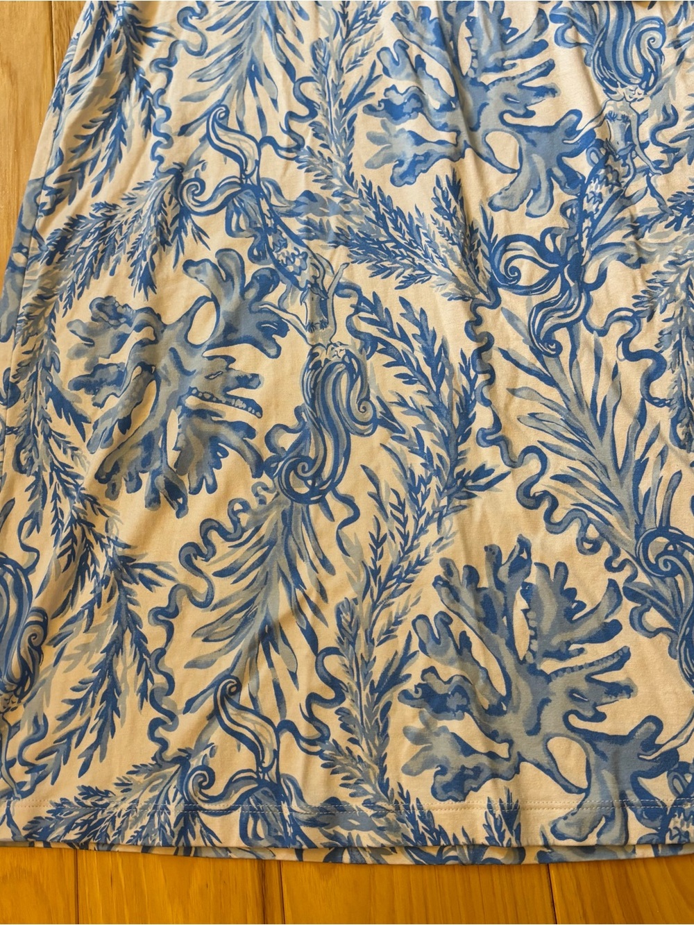 Lilly Pulitzer Inka Resort White Aqua Lounge Dress - Picture 6 of 12